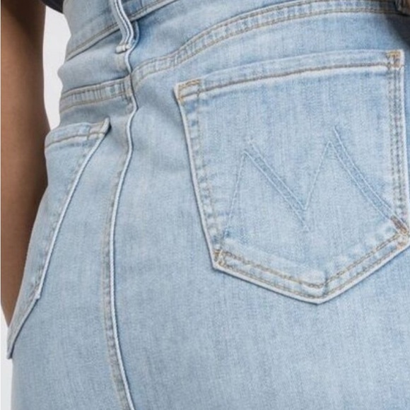 MOTHER DENIM THE STRAIGHT A MAXI SKIRT in HUMMINGBIRD sz 28 - Picture 13 of 13